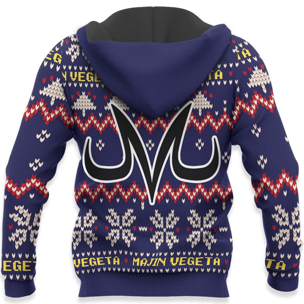 Majin Vegeta Christmas Sweater Dragon Ball Hoodie Shirt