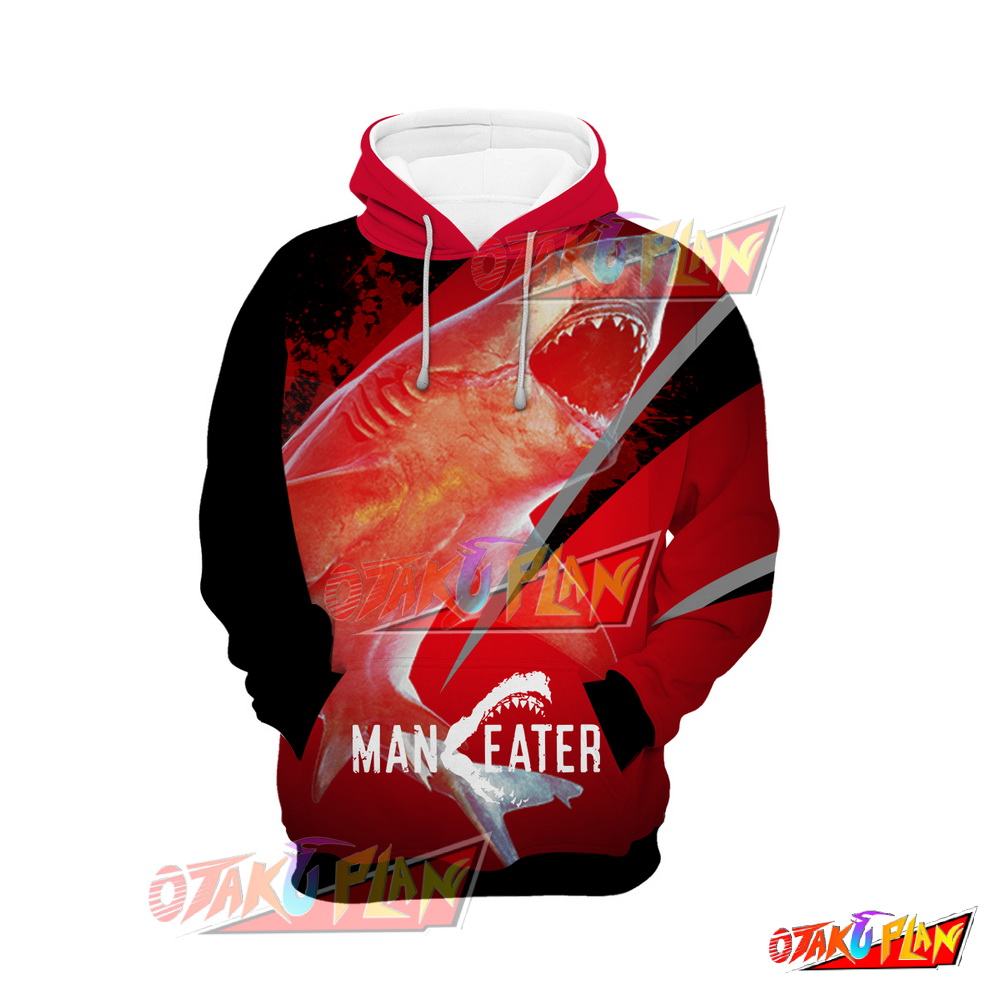 Maneater Black and Red Hoodie 02