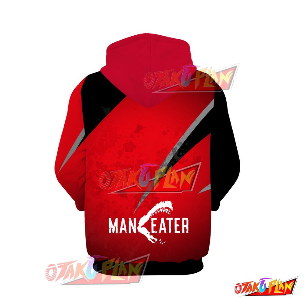 Maneater Black and Red Hoodie 02