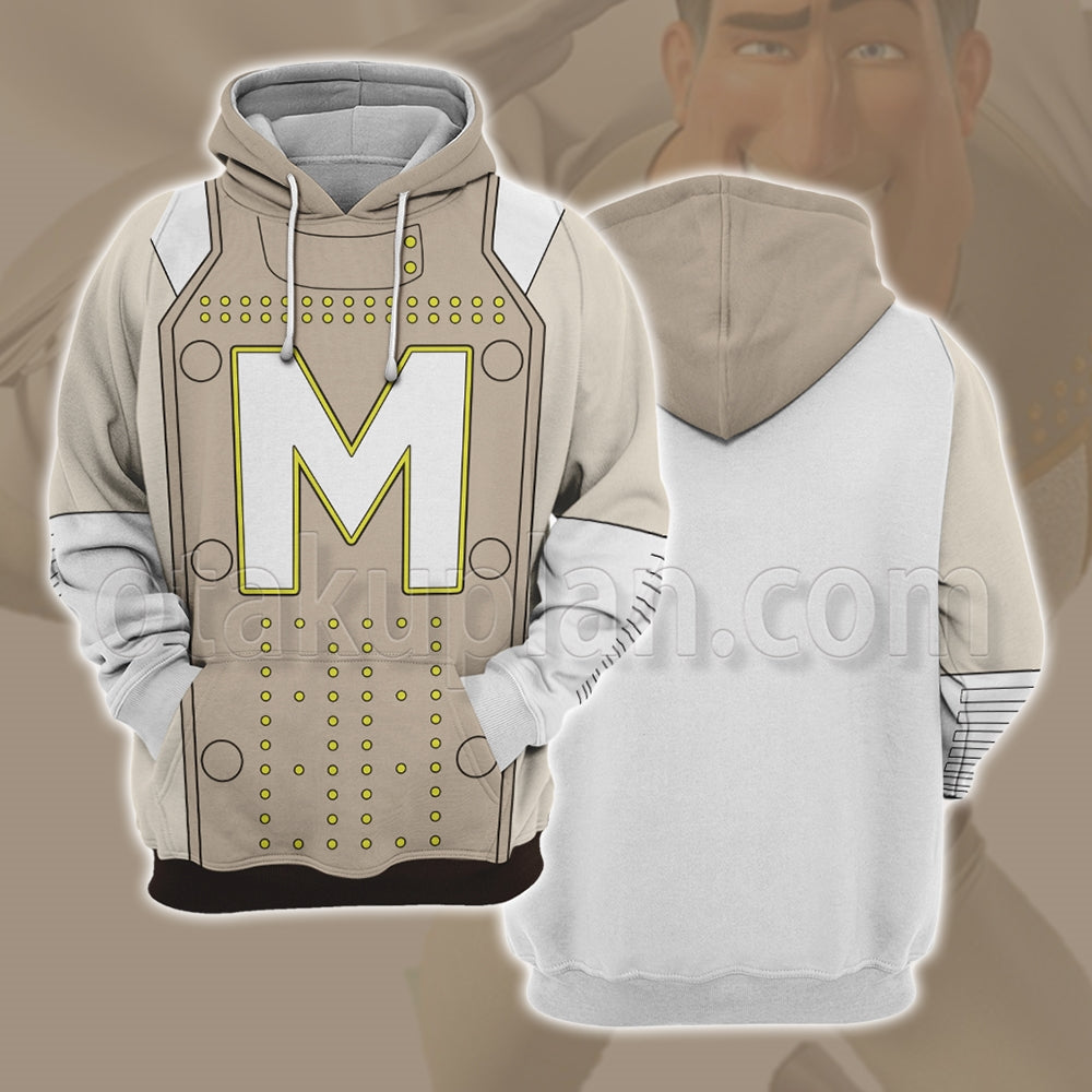 Megamind Metro Man Combat Uniform Cosplay Hoodie