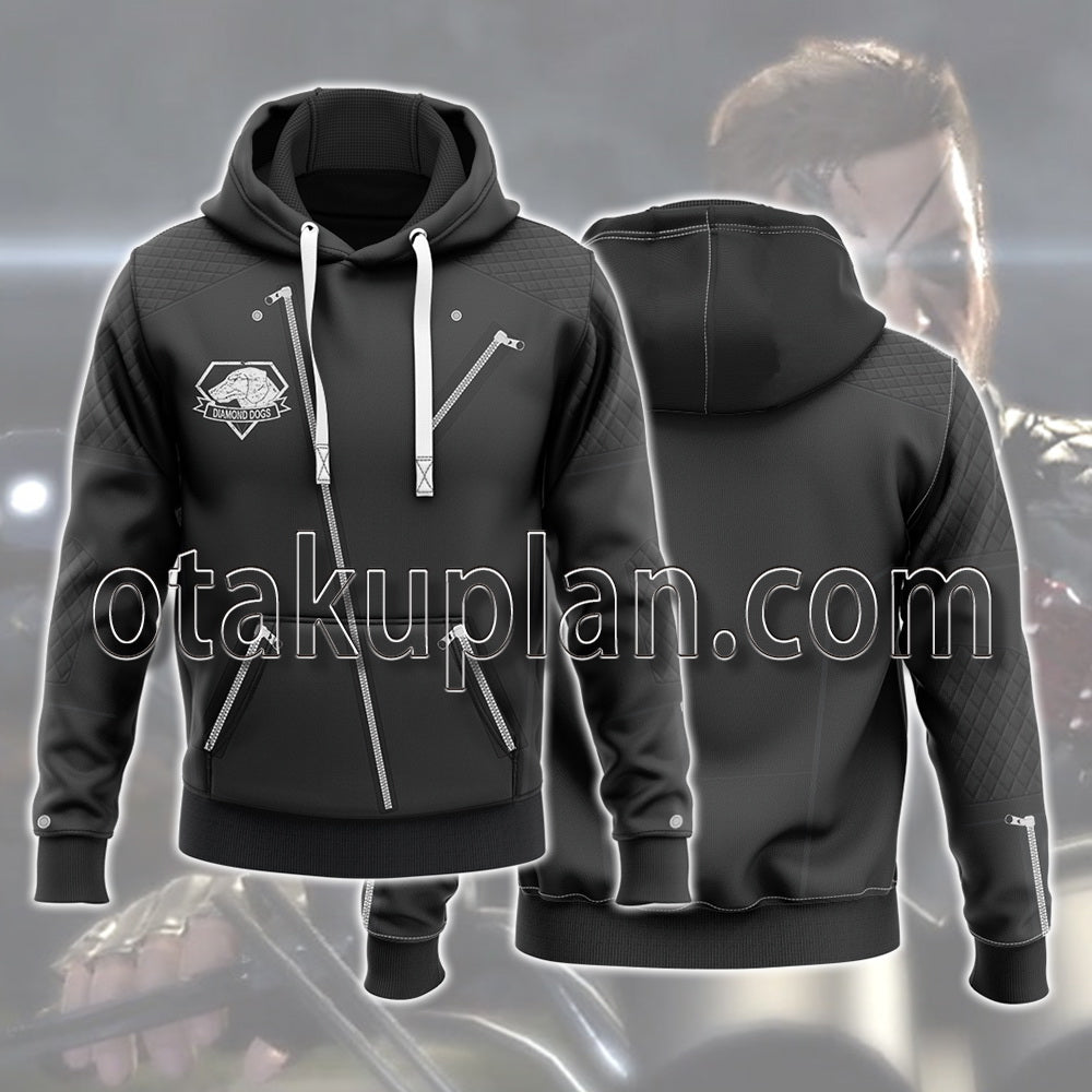 Metal Gear Solid V The Phantom Pain Big Boss Leather Jacket Cosplay Hoodie