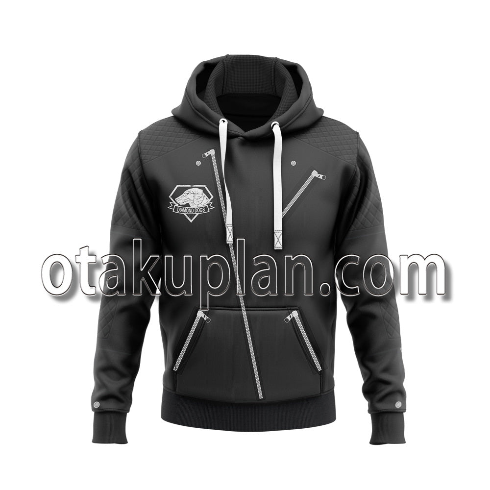 Metal Gear Solid V The Phantom Pain Big Boss Leather Jacket Cosplay Hoodie