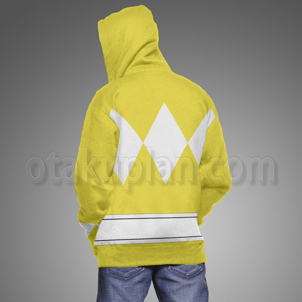 Mighty Morphin Power Rangers Yellow Ranger Cosplay Hoodie