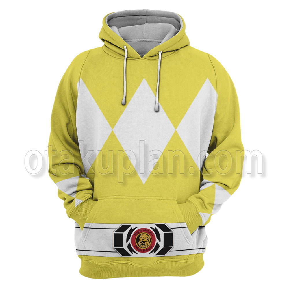 Mighty Morphin Power Rangers Yellow Ranger Cosplay Hoodie