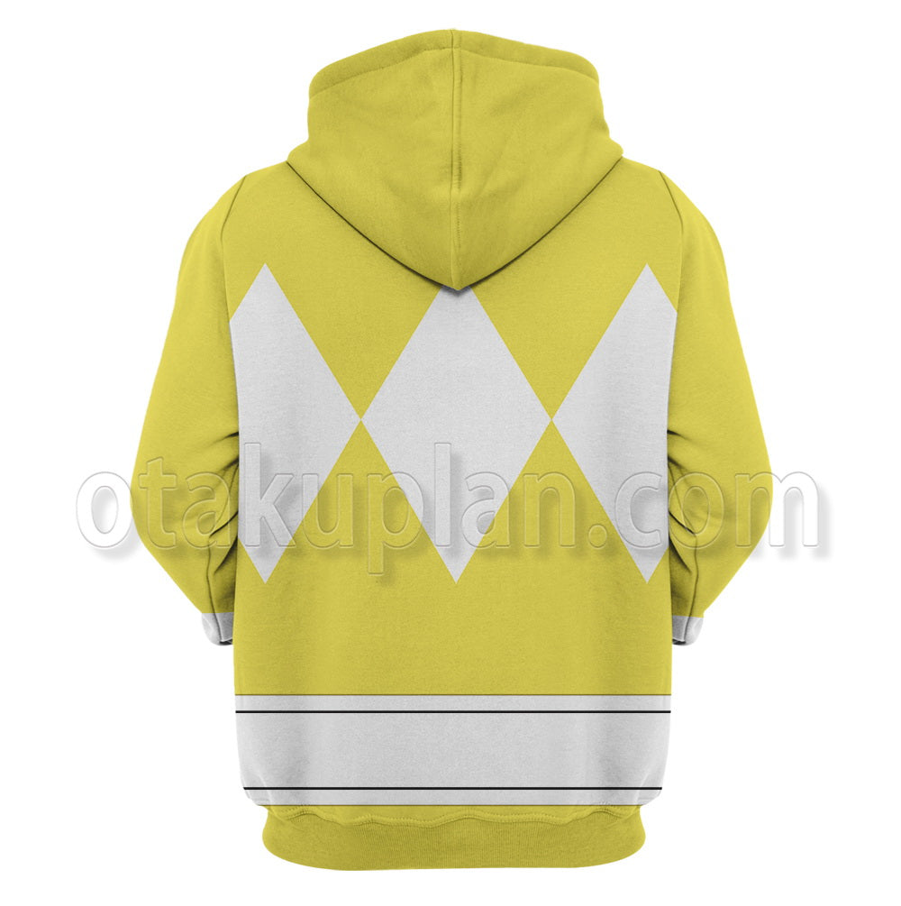 Mighty Morphin Power Rangers Yellow Ranger Cosplay Hoodie