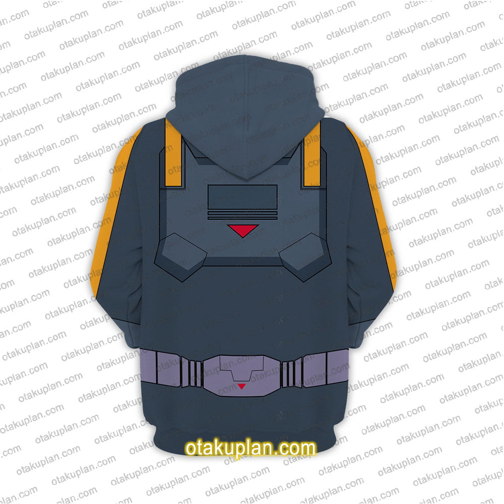 Anime Hathaway's Flash Combat Suit 1 Cosplay Hoodie