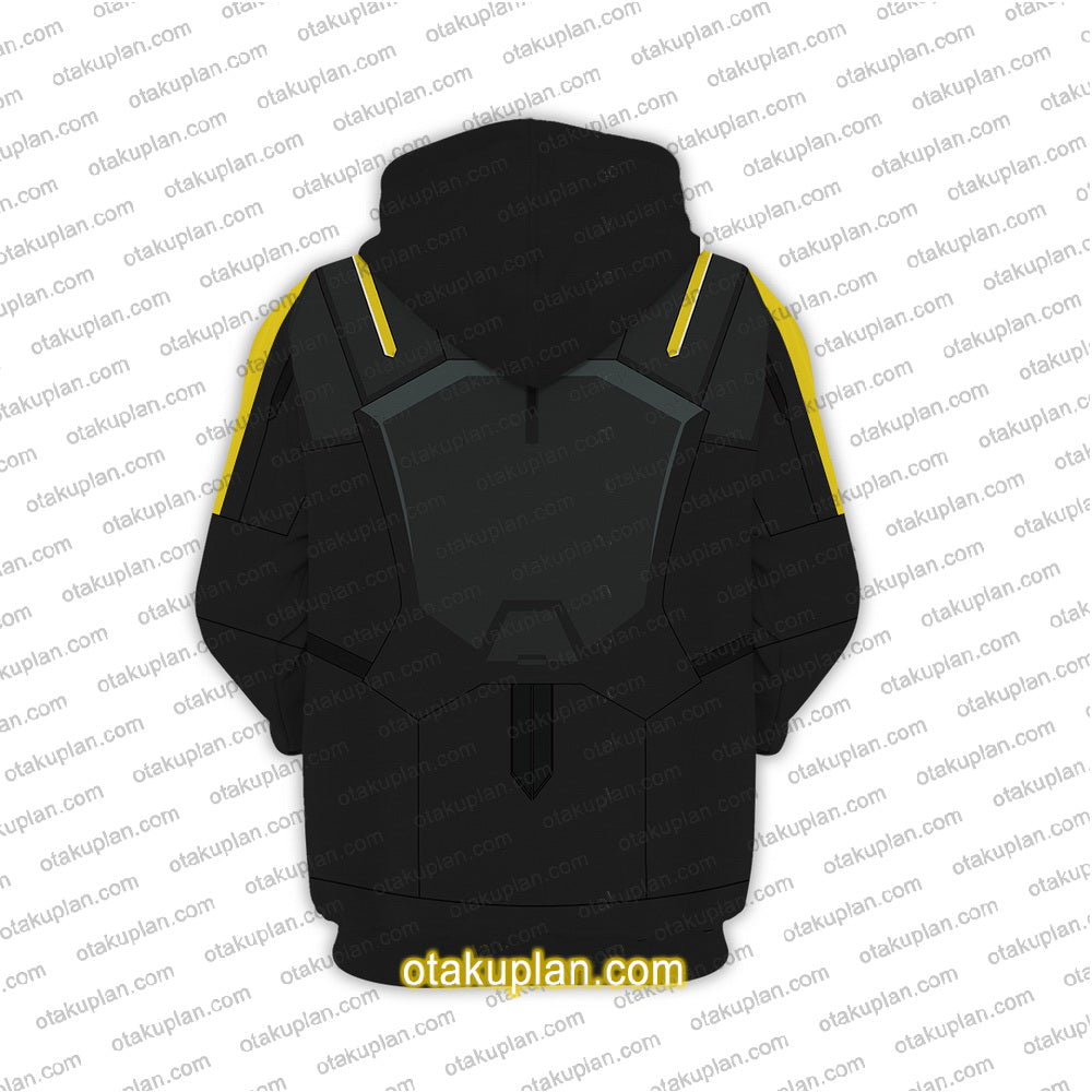 Anime Hathaway's Flash Combat Suit 2 Cosplay Hoodie