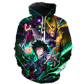 MHA Deku x All Might x Nana All For One Full Print Hoodie