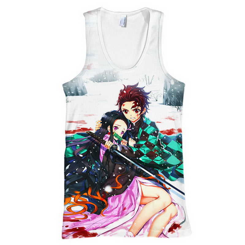 Nezuko vs Tanjirou Hoodie / T-Shirt