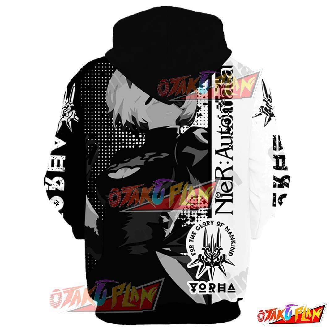 Nier Yorha For the Glory Of Mankind Pullover Hoodie