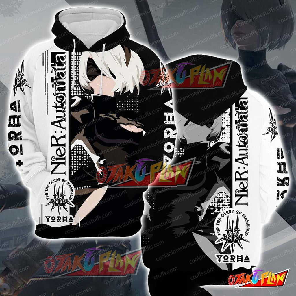 Nier Yorha For the Glory Of Mankind Pullover Hoodie