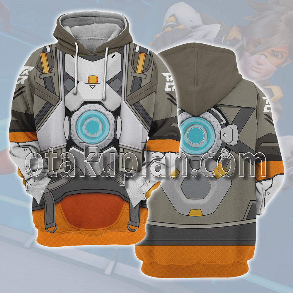 Overwatch 2 Tracer Cosplay Hoodie