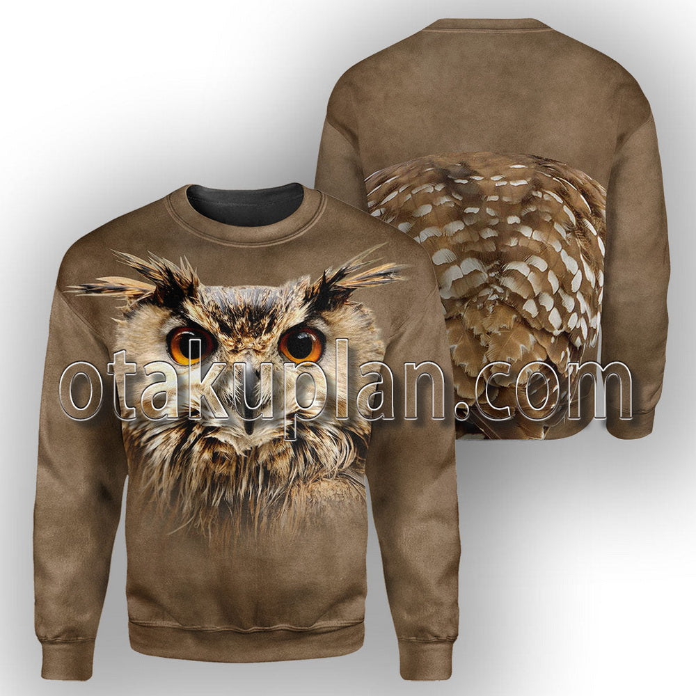 Owl 3D All Over Printed T-Shirt / Hoodie