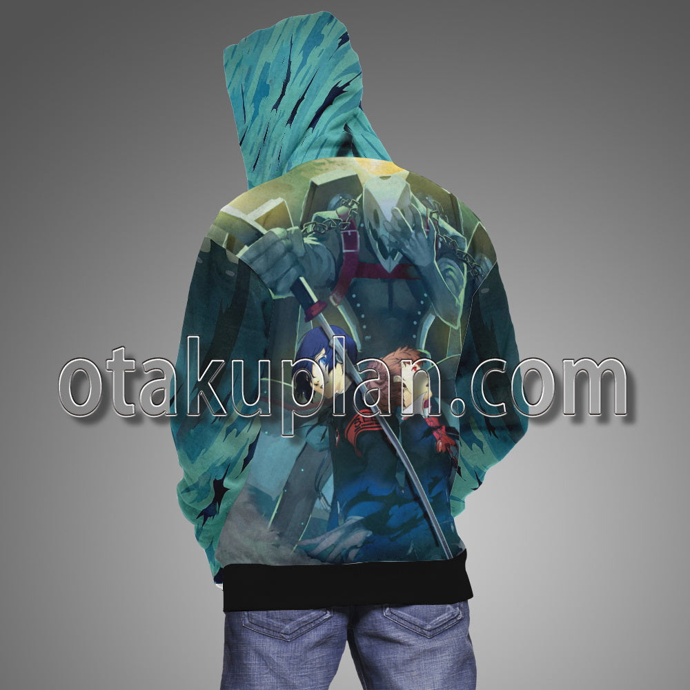 Persona 3 Thanatos And Makoto Yuuki Male and Female Character 3D Cosplay  Hoodie