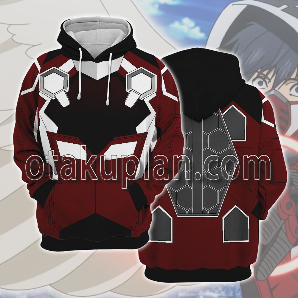 Platinum End Kakehashi Mirai Red Motorsport Costume Cosplay Hoodie