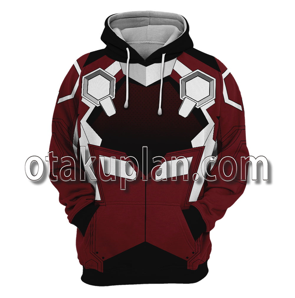 Platinum End Kakehashi Mirai Red Motorsport Costume Cosplay Hoodie