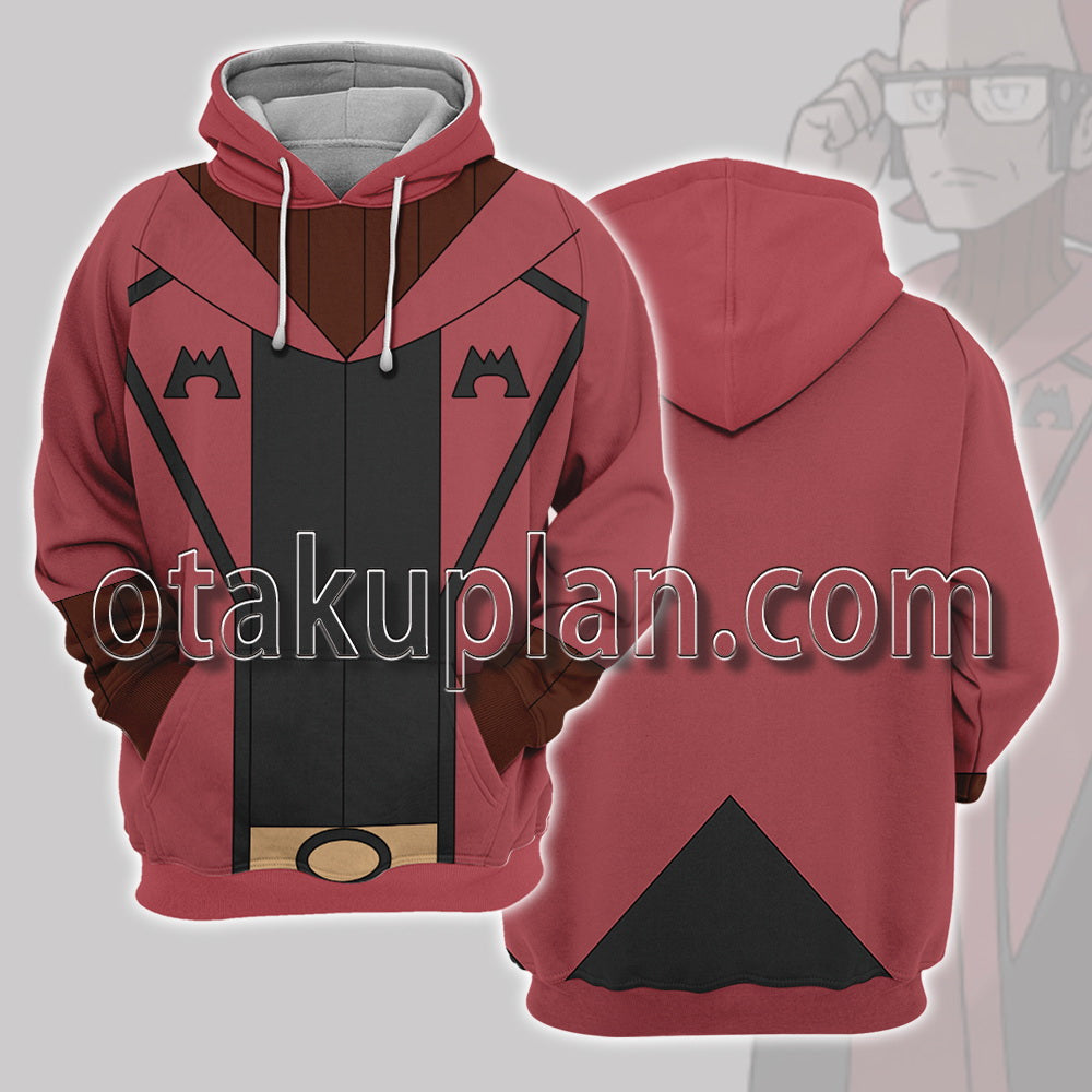 Pocket Monster Maxie Magma Leader Cosplay Hoodie