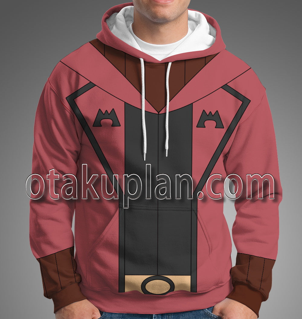 Pocket Monster Maxie Magma Leader Cosplay Hoodie