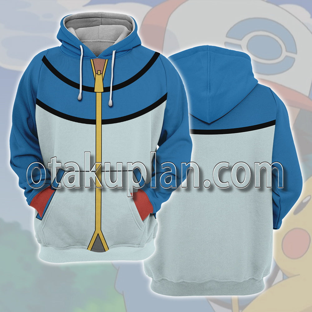 Poke Monster Ash Ketchum Unova Cosplay Hoodie