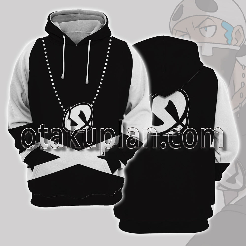 Pocket Monster Sun and Moon Team Skull Grunts Cosplay Hoodie