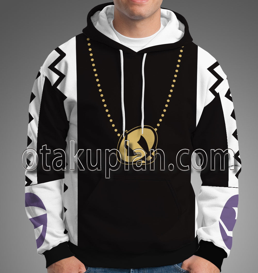 Pocket Monster Sun and Moon Team Skull Guzma Cosplay Hoodie
