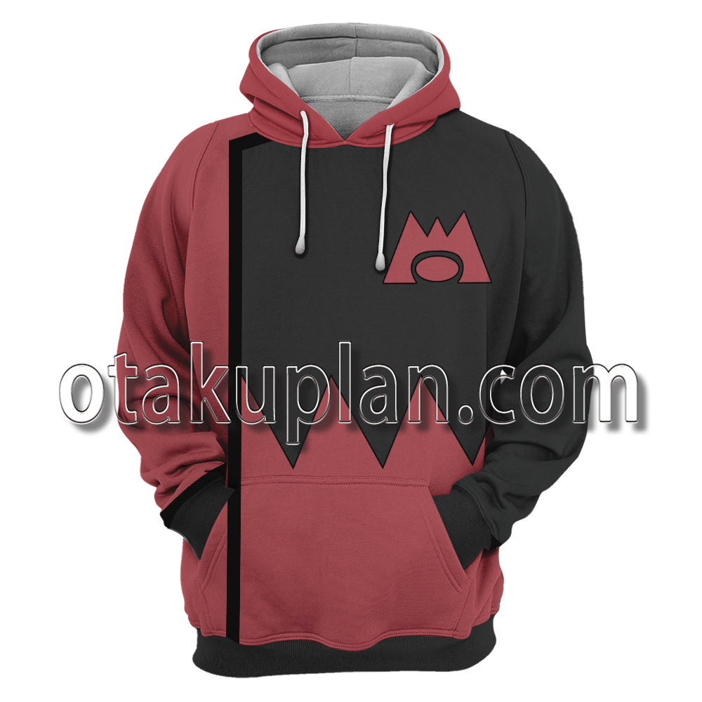 Pocket Monster Team Magma Leader Maxie Cosplay Hoodie