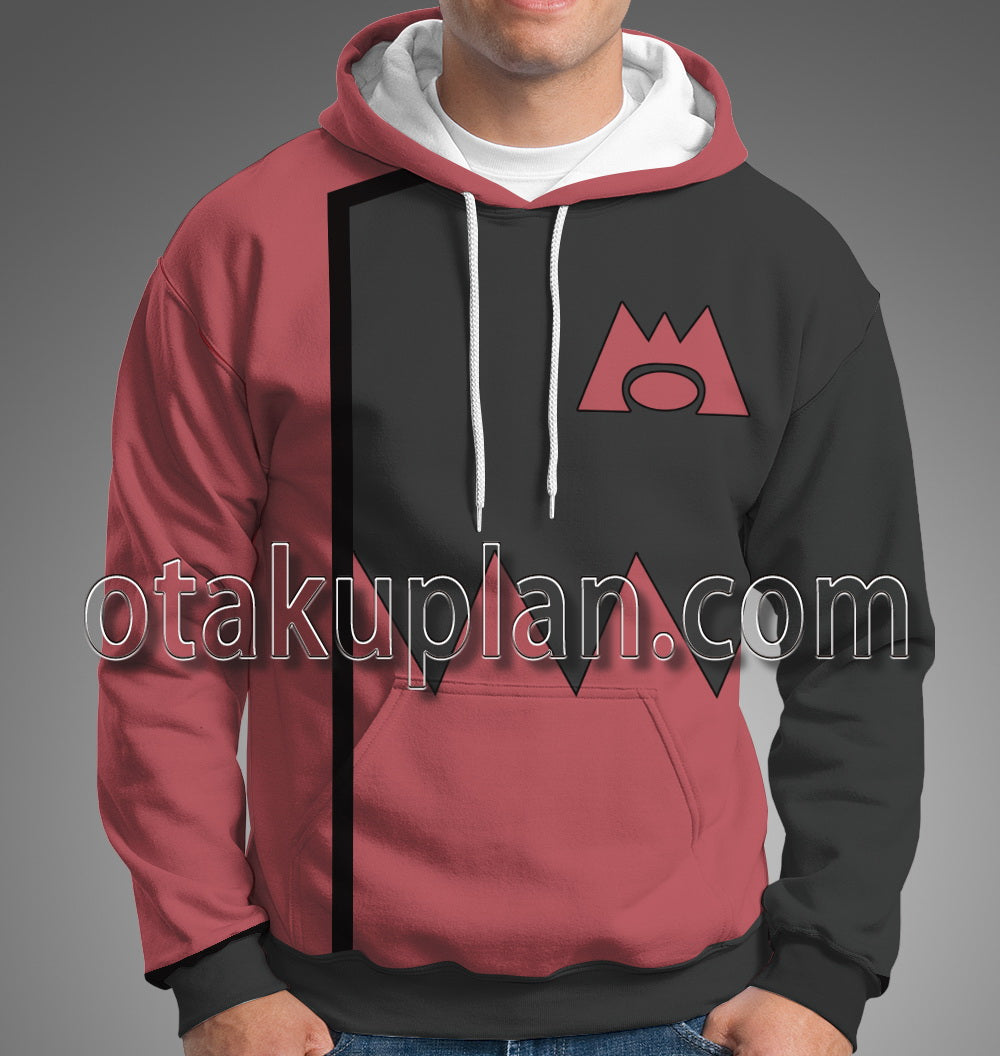Pocket Monster Team Magma Leader Maxie Cosplay Hoodie