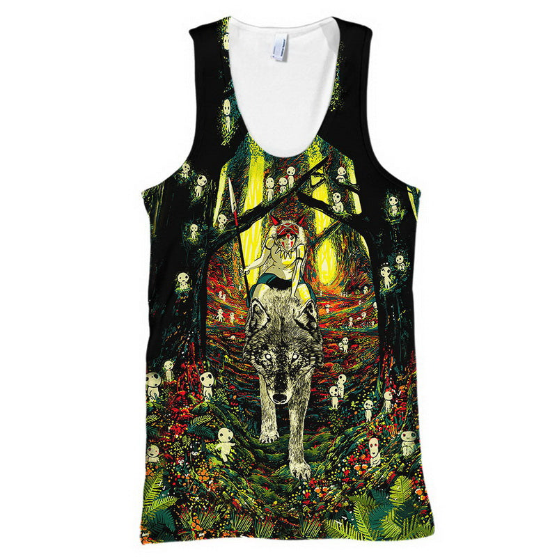 Princess Mononoke Hime Hoodie / T-Shirt