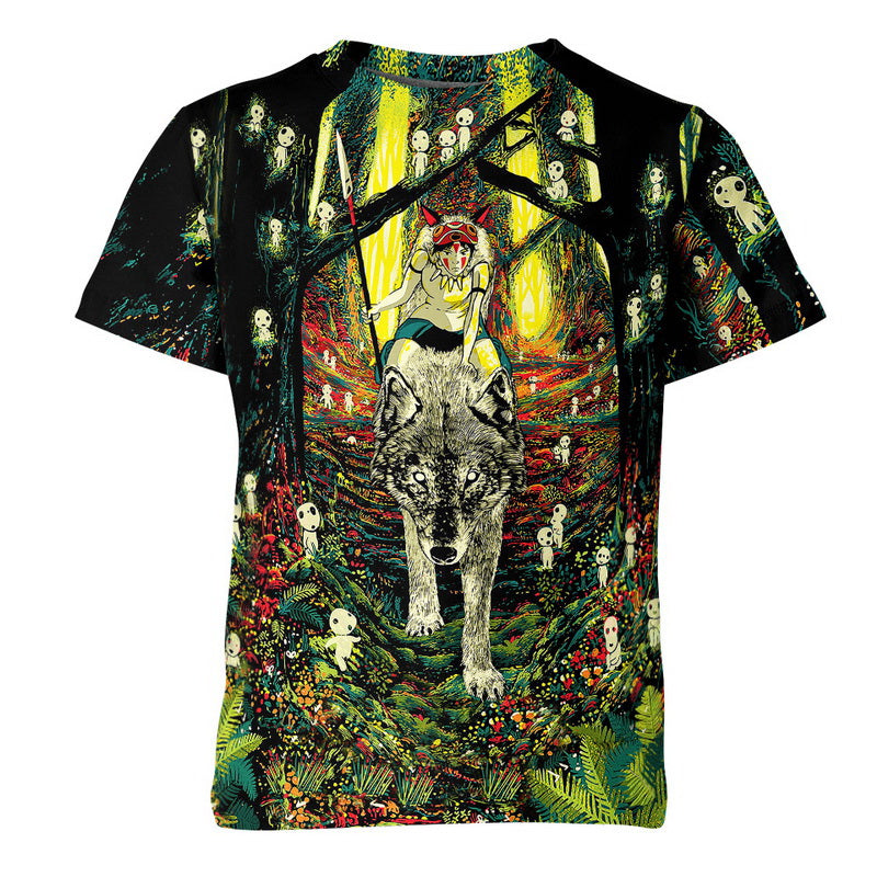 Princess Mononoke Hime Hoodie / T-Shirt