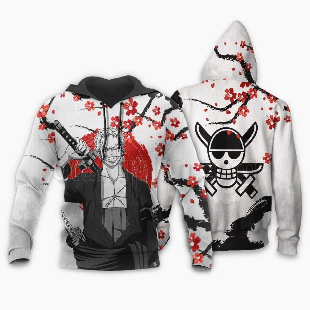 Roronoa Zoro Hoodie Shirts Anime Custom Japan Style