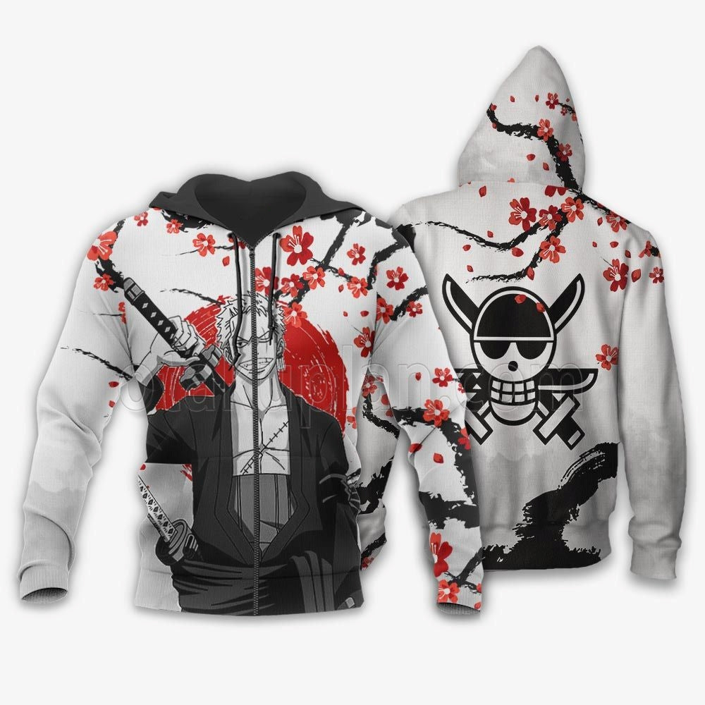 Roronoa Zoro Hoodie Shirts Anime Custom Japan Style