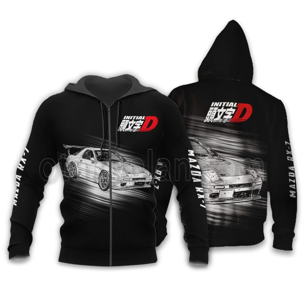 Ryosuke Takahashi RX-7 Hoodie Custom Anime