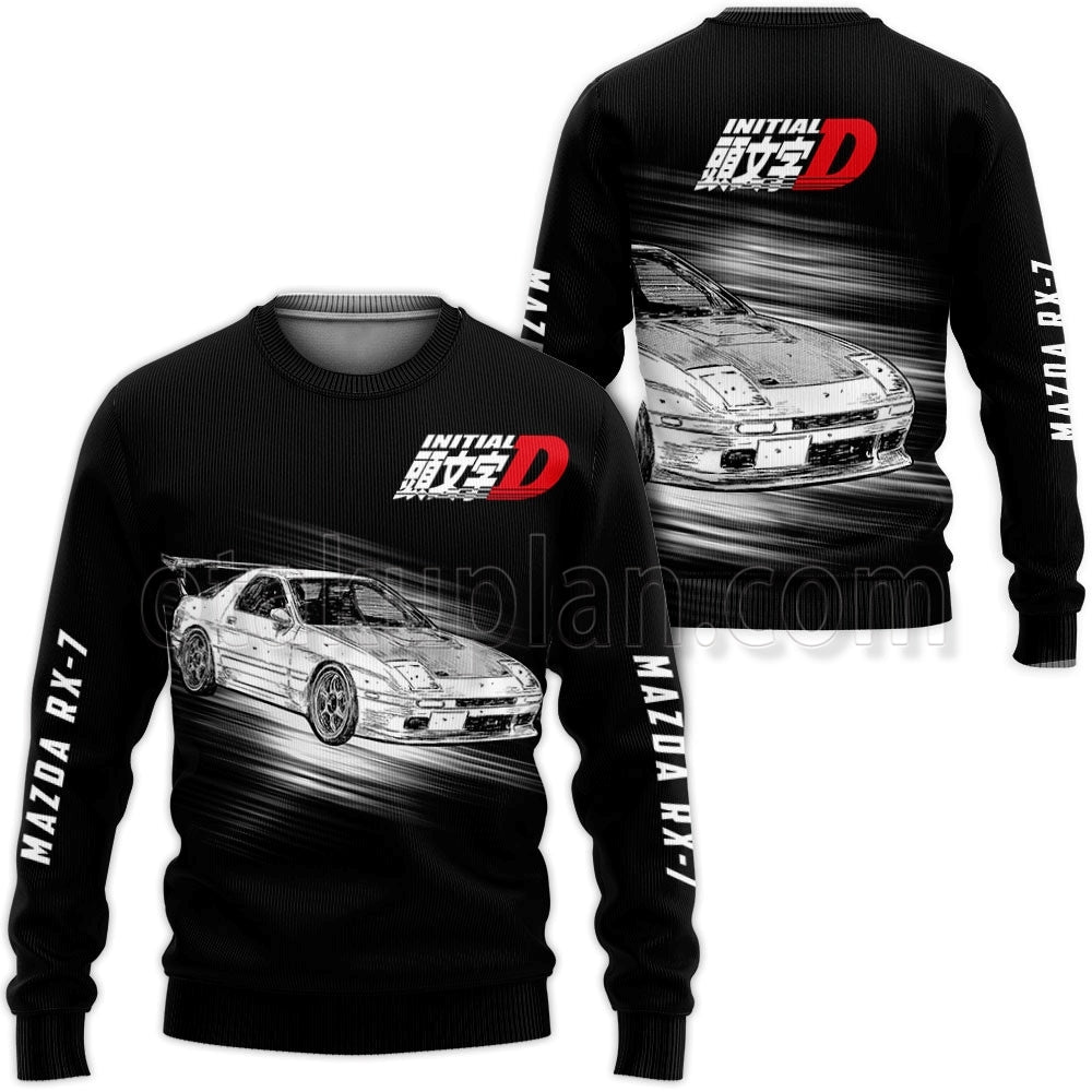 Ryosuke Takahashi RX-7 Hoodie Custom Anime