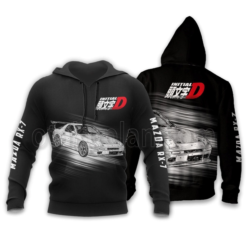 Ryosuke Takahashi RX-7 Hoodie Custom Anime