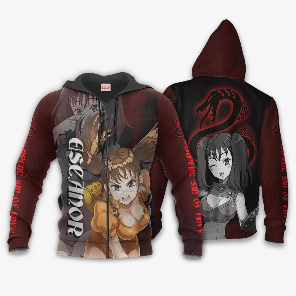 Serpent Sin of Envy Diane Seven Deadly Sins Hoodie Shirt