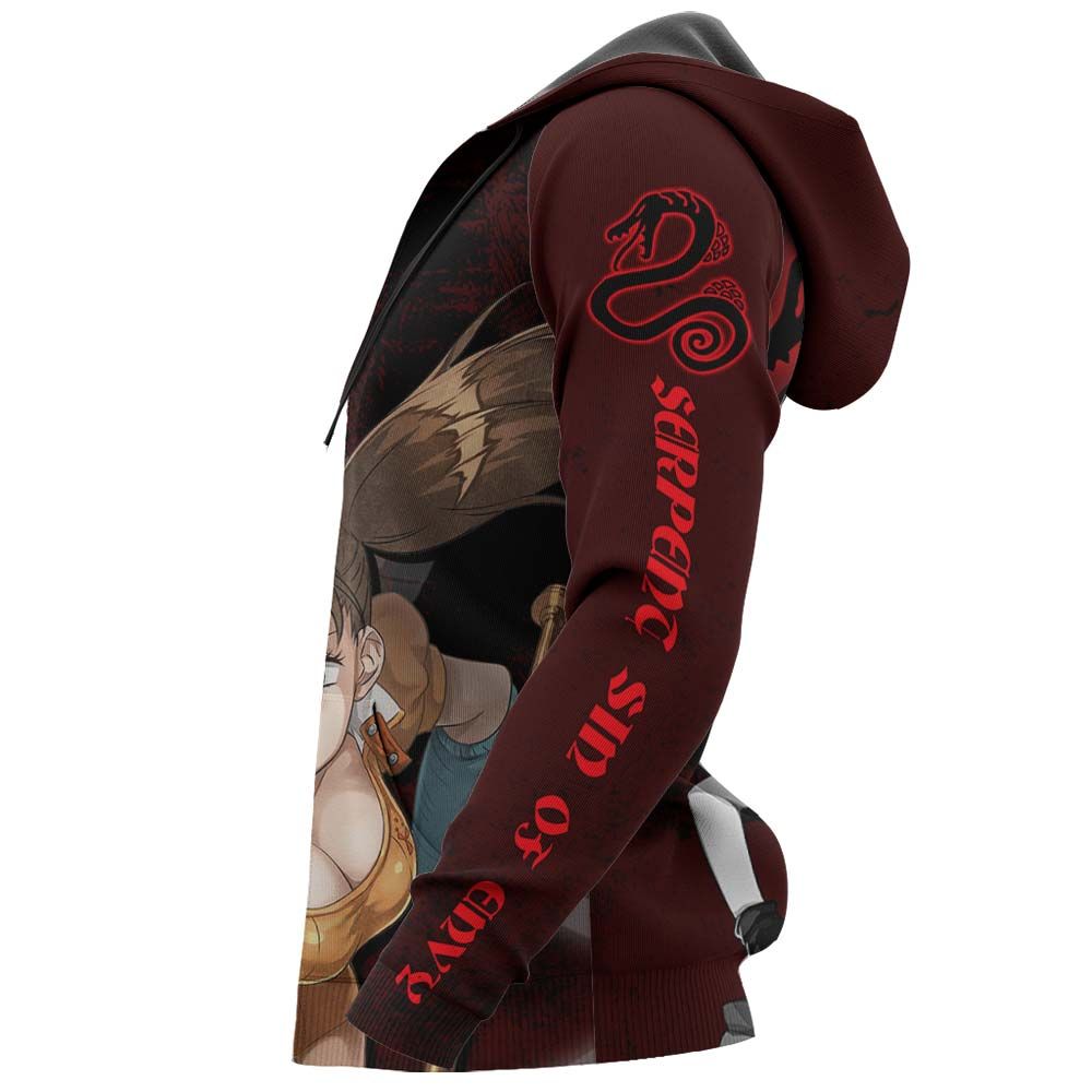 Serpent Sin of Envy Diane Seven Deadly Sins Hoodie Shirt