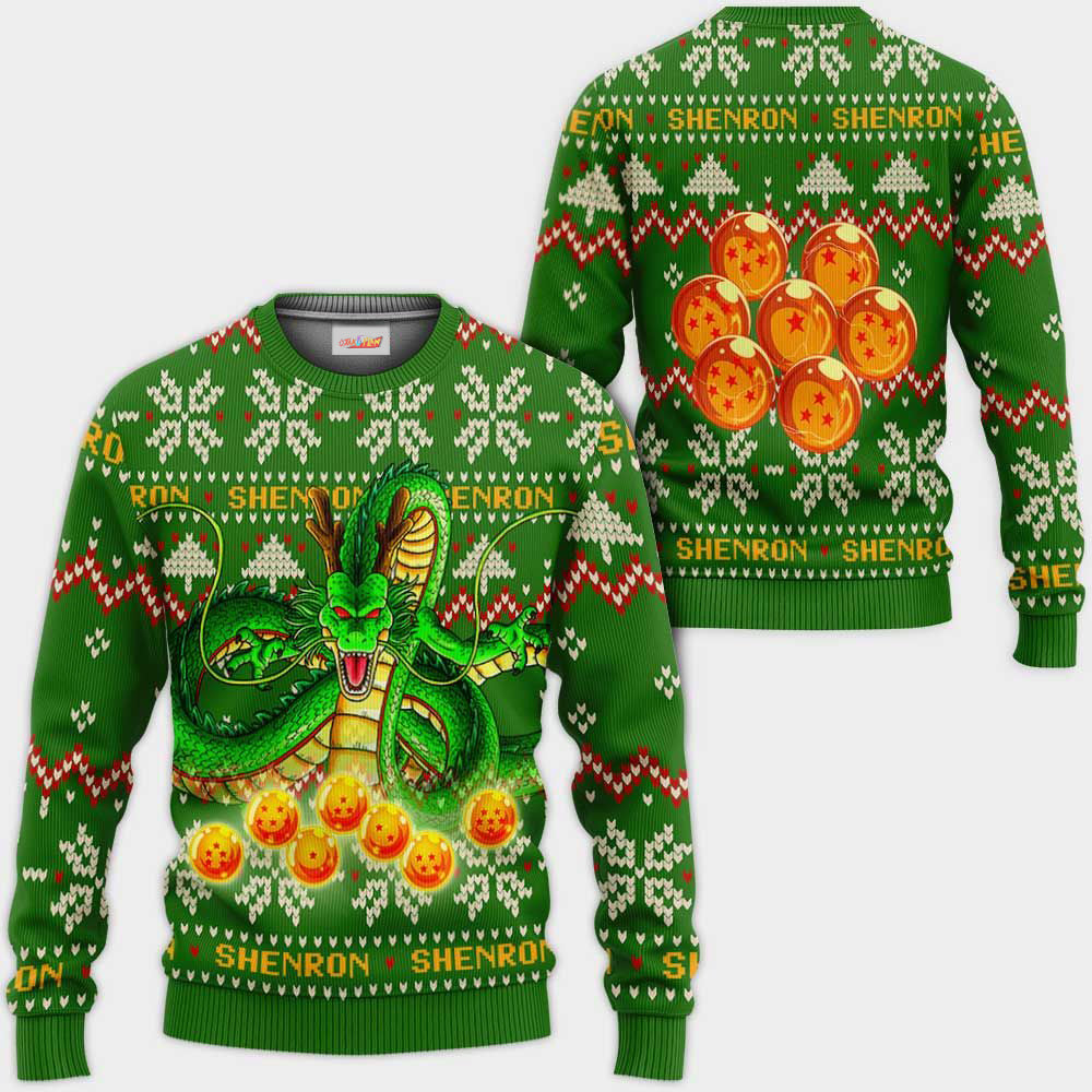 Shenron Ugly Christmas Sweater Dragon Ball Hoodie Shirt