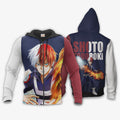Shoto Todoroki Ice &amp; Fire Anime Hoodie Shirt