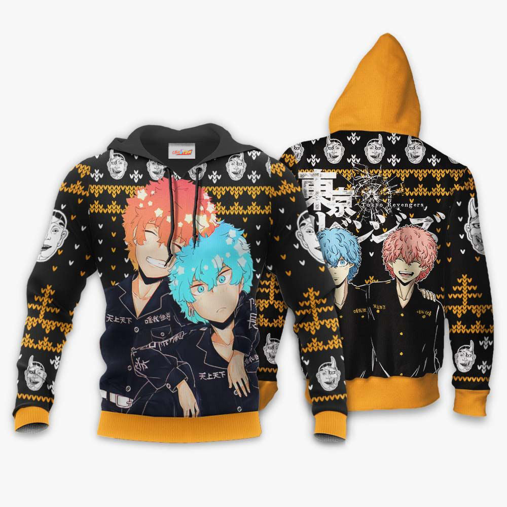 Souya Kawata And Nahoya Kawata Ugly Christmas Sweater Tokyo Revengers Hoodie Shirt