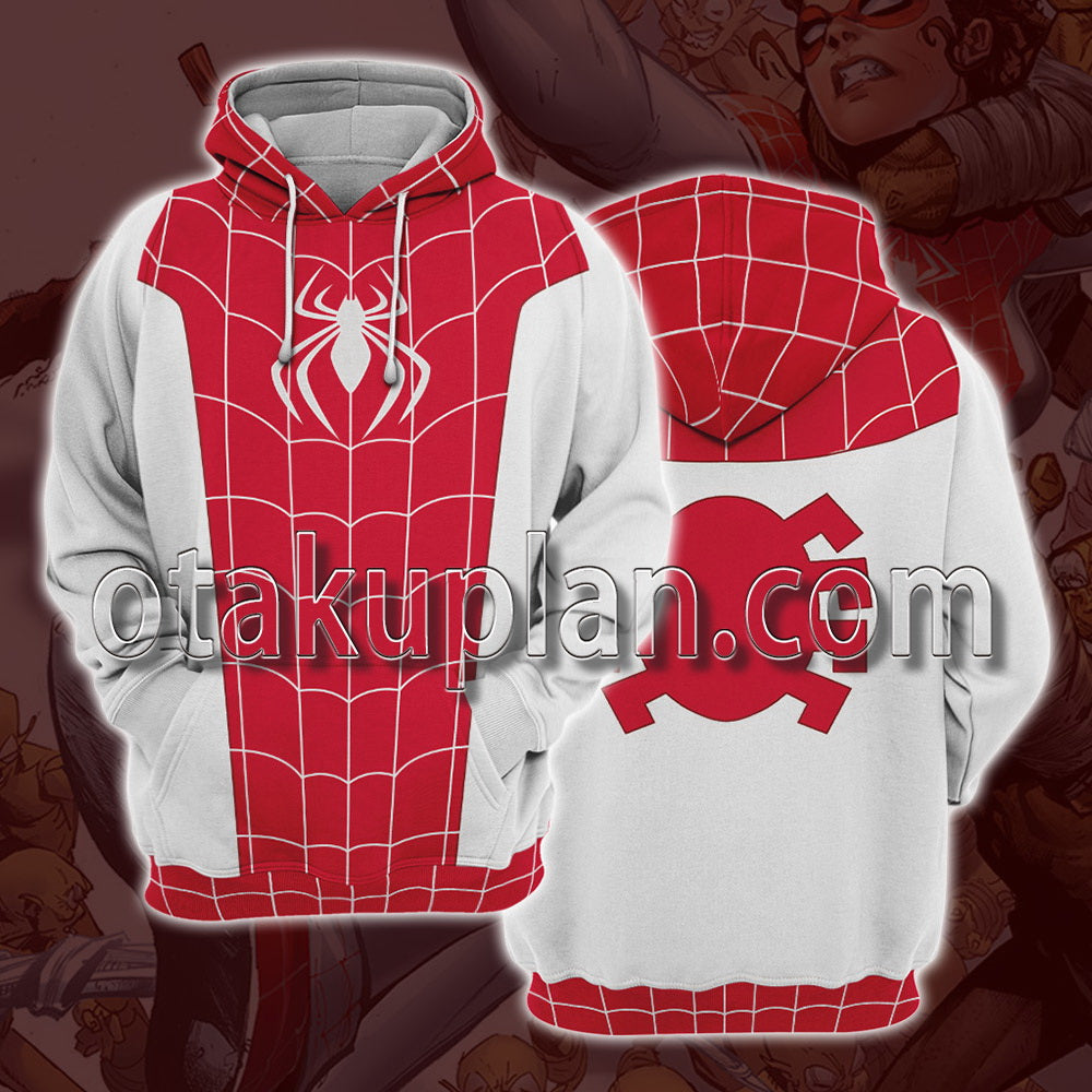 Spider Hero Across the Spider Verse Earth 18119 Spinneret Mary Jane Watson Cosplay Hoodie