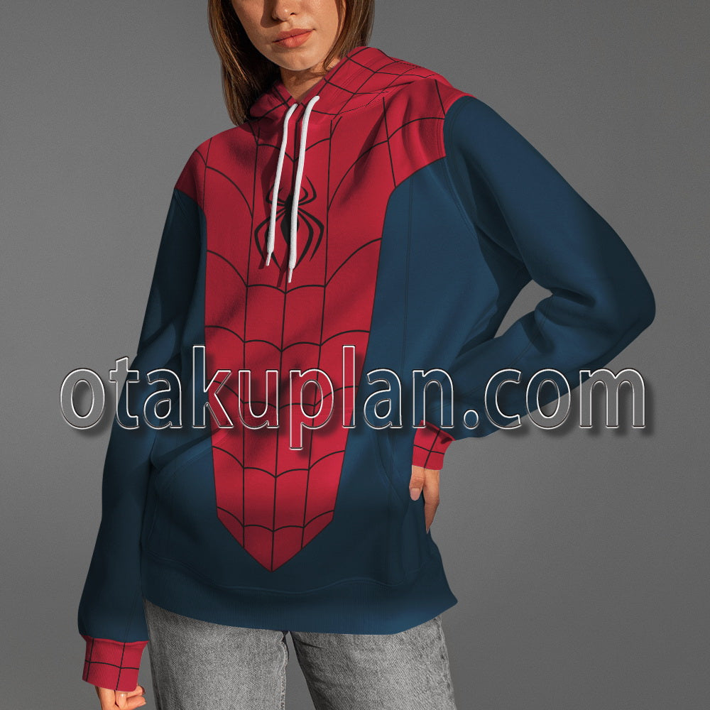 Spider Hero Across the Spider Verse Great Responsibility Suit Cosplay Hoodie