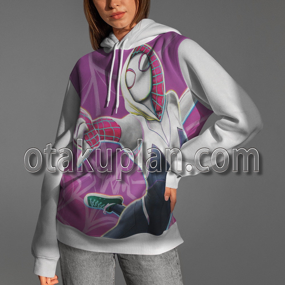Spider Hero Across The Spider Verse Gwen Stacy Solo Cosplay Hoodie