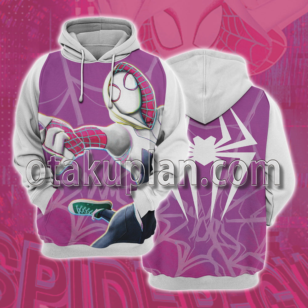 Spider Hero Across The Spider Verse Gwen Stacy Solo Cosplay Hoodie