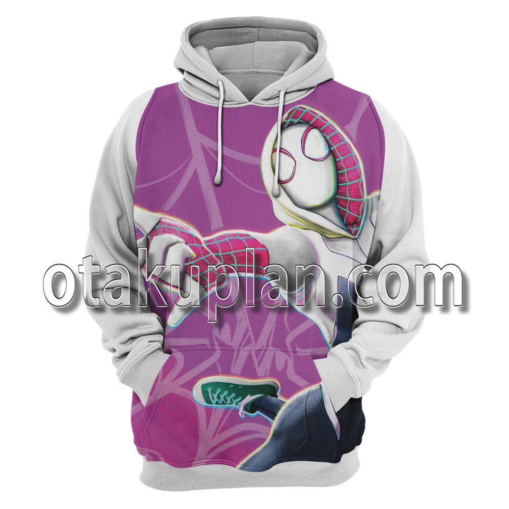 Spider Hero Across The Spider Verse Gwen Stacy Solo Cosplay Hoodie