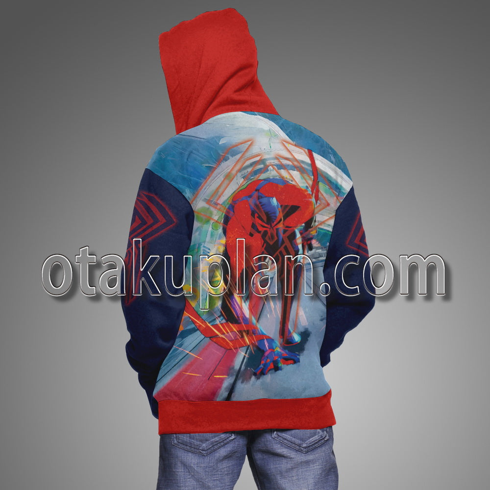 Spider Hero Across The Spider Verse Miguel O Hara Chase Miles Cosplay Hoodie