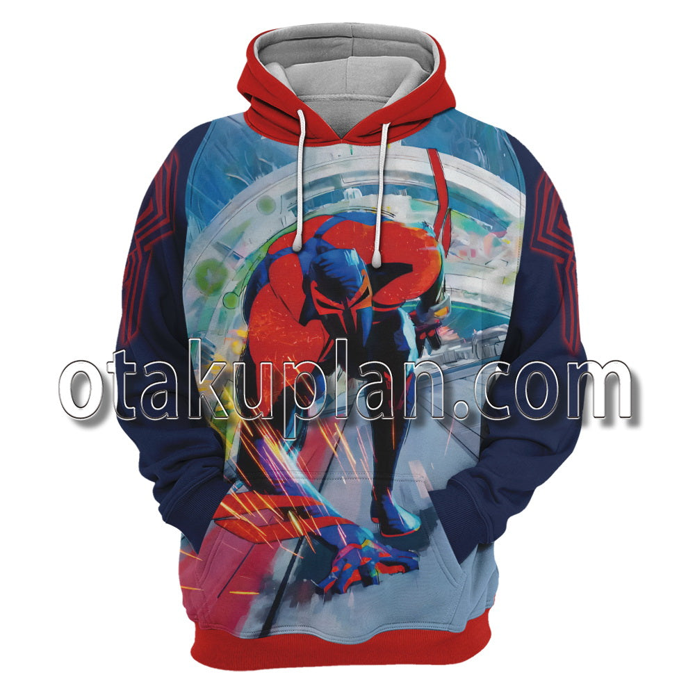 Spider Hero Across The Spider Verse Miguel O Hara Chase Miles Cosplay Hoodie