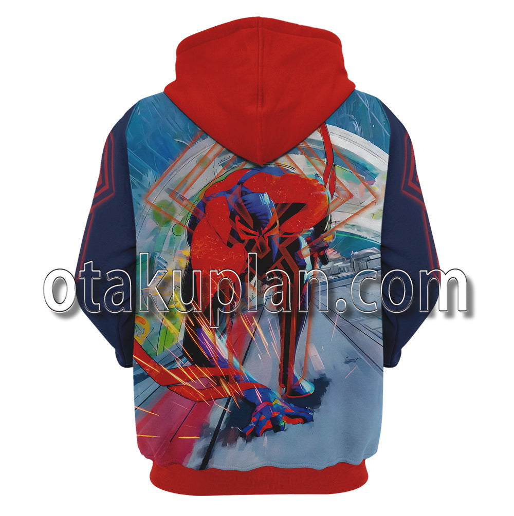Spider Hero Across The Spider Verse Miguel O Hara Chase Miles Cosplay Hoodie