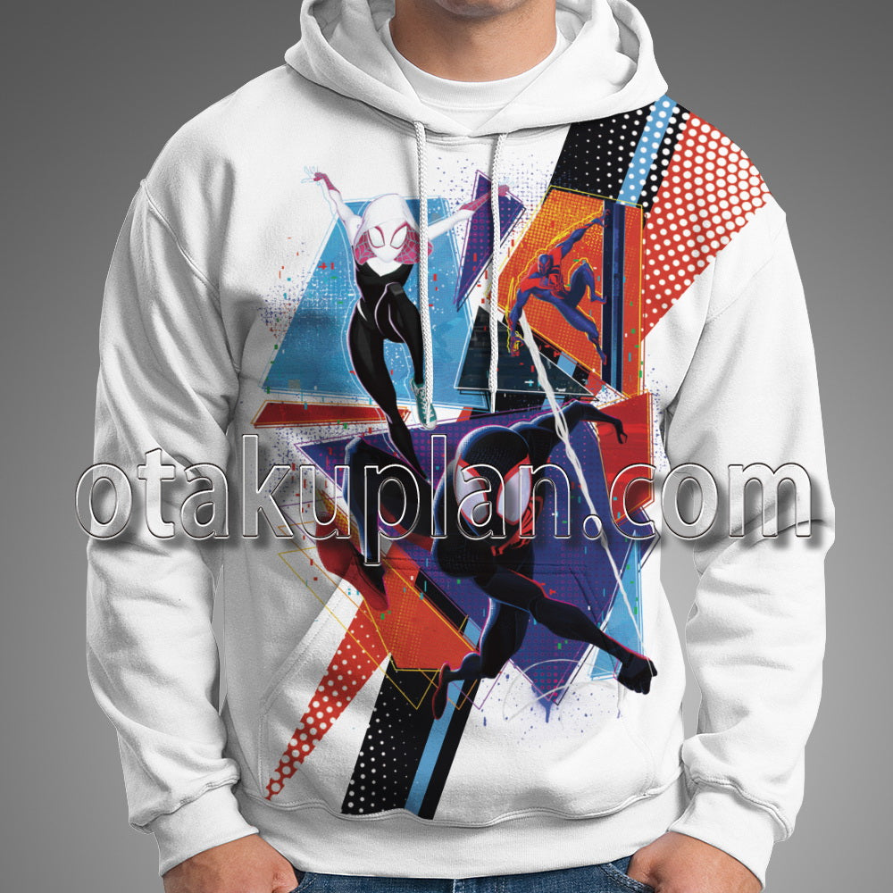 Spider Hero Across The Spider Verse Miles Gwen Stacy Miguel Cosplay Hoodie