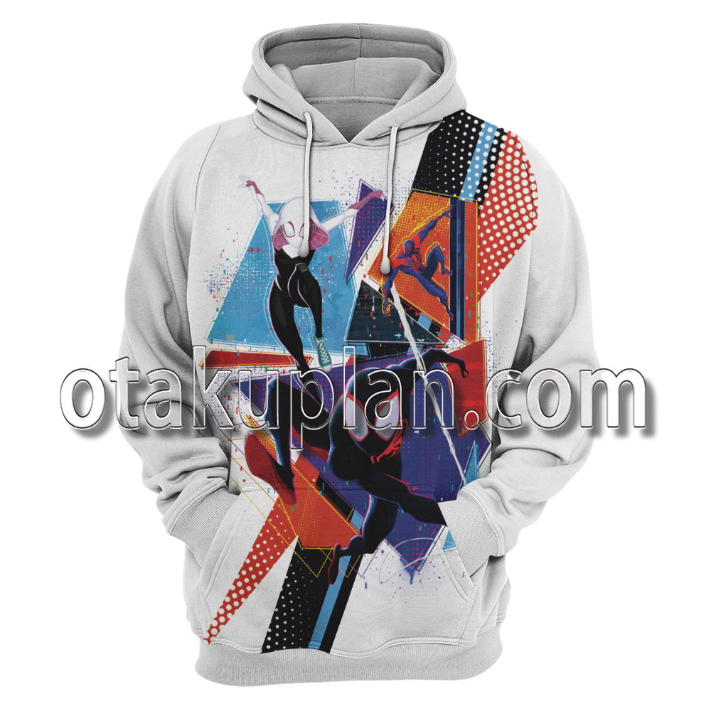 Spider Hero Across The Spider Verse Miles Gwen Stacy Miguel Cosplay Hoodie