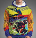 Spider Hero Across the Spider Verse Miles Morales Miguel O Hara Inkjet Style Hoodie